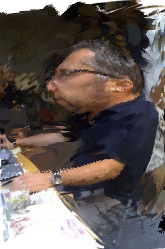 Cartoon: Mustafa Horasan (medium) by pisko tagged ressam