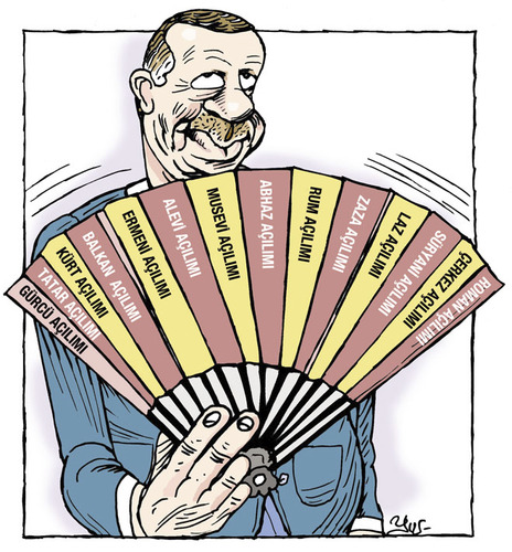 Cartoon: tayyip erdogan acilim (medium) by pisko tagged acilim