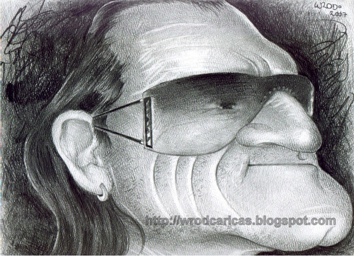 Cartoon: Bono Vox (medium) by WROD tagged bono,vox