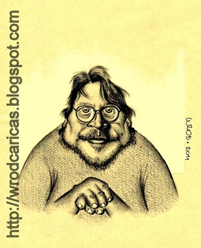 Cartoon: Guillermo Del Toro (medium) by WROD tagged guillermo,del,toro