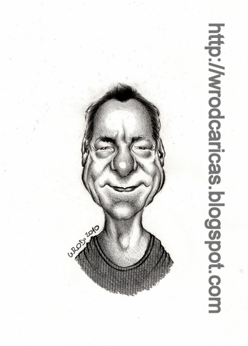 Cartoon: Neil Peart (medium) by WROD tagged rush,peart,neil