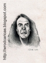 Cartoon: Ronnie James Dio (small) by WROD tagged ronnie james dio black sabbath rainbow