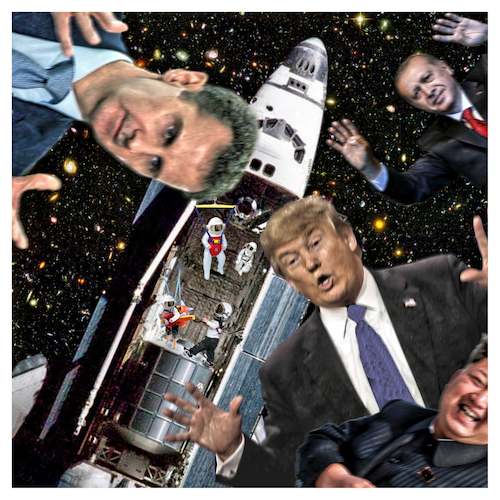 Cartoon: Die Babyklappe (medium) by Night Owl tagged weltraum,space,shuttle,baby,babies,babys,giftgas,angriff,präsident,president,baschar,al,assad,syrien,syria,donald,trump,recep,tayyip,erdogan,kim,jong,un