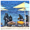 Cartoon: All Inclusive (small) by Night Owl tagged allinclusive,urlaub,strand,is,terror