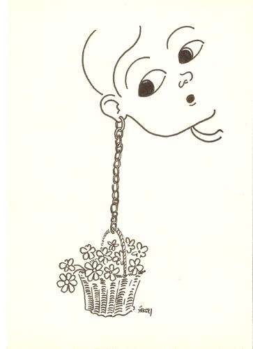 Cartoon: flower (medium) by yukselcengiz tagged flower