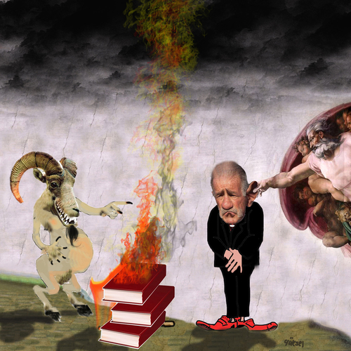 Cartoon: tery jones (medium) by yukselcengiz tagged kitap
