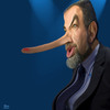 Cartoon: portre (small) by yukselcengiz tagged liberman