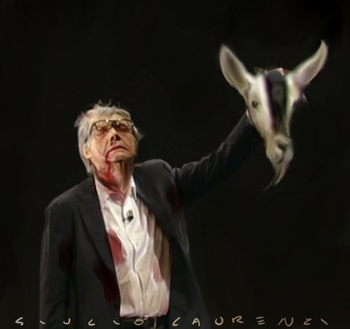 Cartoon: And the winner is... (medium) by Giulio Laurenzi tagged sgarbi,media,tv