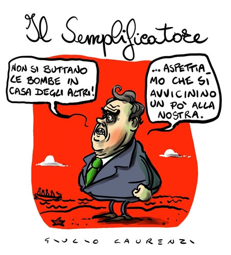 Cartoon: Case e Bombe (medium) by Giulio Laurenzi tagged case,bombe