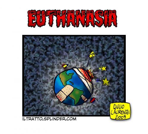 Cartoon: EUTHANASIA (medium) by Giulio Laurenzi tagged war