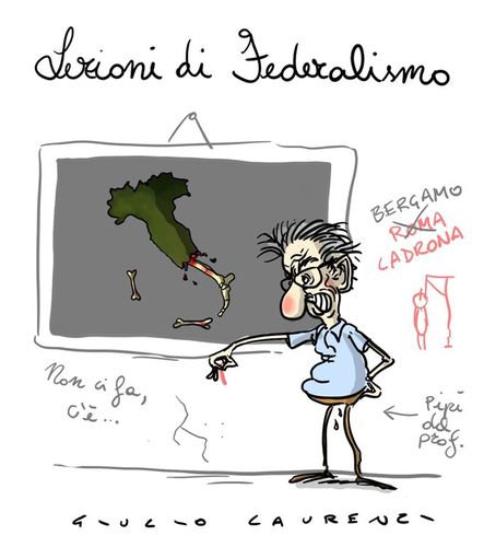 Cartoon: Federalismo (medium) by Giulio Laurenzi tagged federalismo
