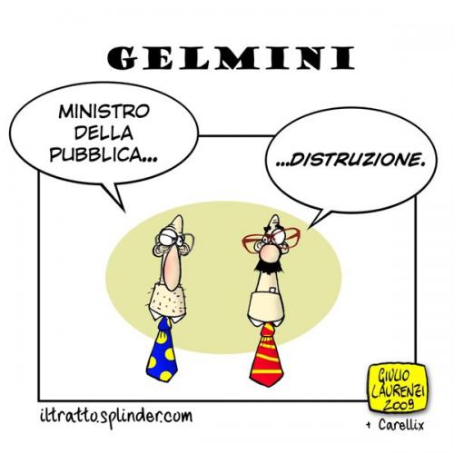 Cartoon: Gelmini (medium) by Giulio Laurenzi tagged gelmini