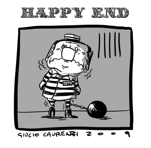 Cartoon: Happy End (medium) by Giulio Laurenzi tagged silvio,berlusconi,italia,italy