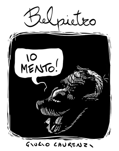 Cartoon: Il vero Belpietro (medium) by Giulio Laurenzi tagged il,vero,belpietro