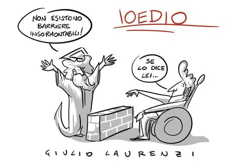Cartoon: IoeDio (medium) by Giulio Laurenzi tagged politics,religion,god