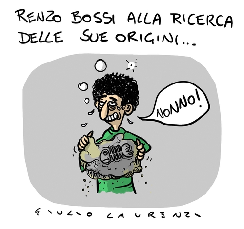 Cartoon: l anello mancante (medium) by Giulio Laurenzi tagged italia