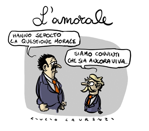 Cartoon: Lamorale (medium) by Giulio Laurenzi tagged amorale