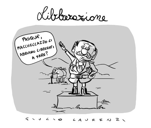 Cartoon: Libberazione (medium) by Giulio Laurenzi tagged libberazione