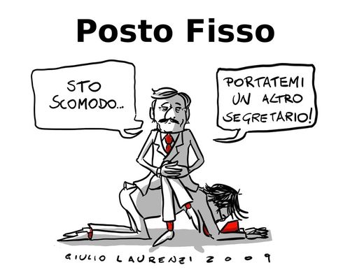 Cartoon: Posto Fisso (medium) by Giulio Laurenzi tagged politics,italy