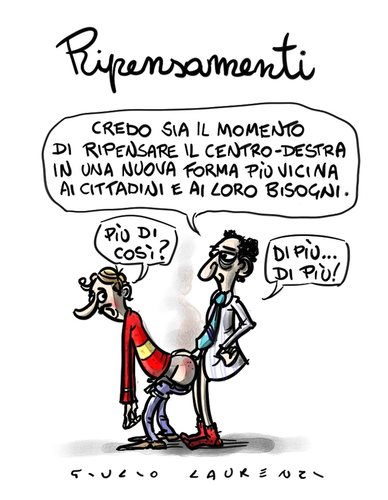 Cartoon: Ripensamenti (medium) by Giulio Laurenzi tagged ripensamenti