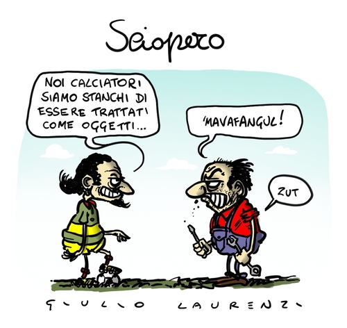 Cartoon: Sciopero (medium) by Giulio Laurenzi tagged sciopero