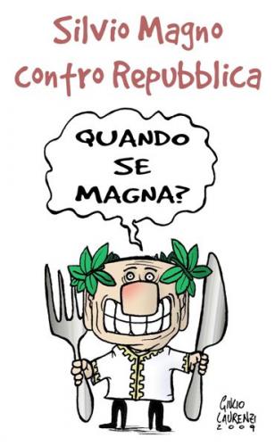 Cartoon: Silvio Magno (medium) by Giulio Laurenzi tagged politics