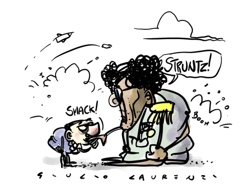 Cartoon: Smack and Struntz (medium) by Giulio Laurenzi tagged gaddafi