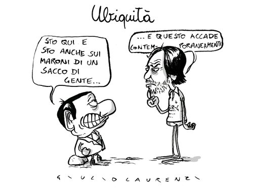 Cartoon: Ubiquita (medium) by Giulio Laurenzi tagged ubiquita