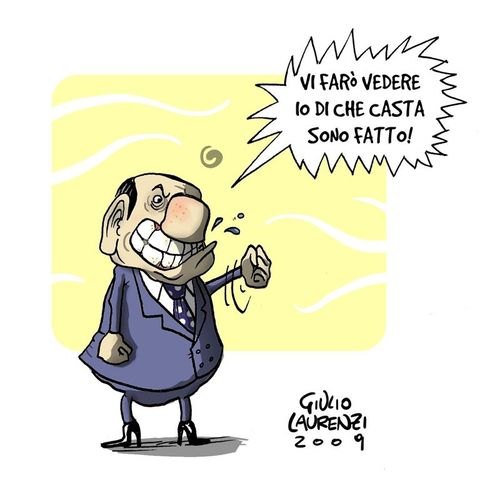 Cartoon: Una Casta dUomo (medium) by Giulio Laurenzi tagged berlusconi