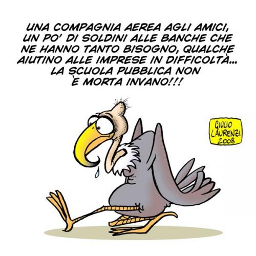 Cartoon: Vultur (medium) by Giulio Laurenzi tagged politics,school