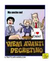 Cartoon: Vieni avanti decretino (small) by Giulio Laurenzi tagged politics