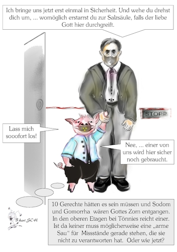 Cartoon: CORONA  - ein Virus deckt auf (medium) by BES tagged wirtschaft,spd,politik,pandemie,mundschutz,wirtschaftskrise,shutdown,lungenkrankheit,maskenpflicht,quarantäne,manager,gehälter,job,arbeitsplatz,geld,handel,verkauf,kommunikation,corona,virologie,china,seuche,virusinfektion,lockdown,spahn,covid19,epidemie,lockerungen,infektionsschutz,infektionskette,gesundheitsämter,beziehung,cdu,deutschland,finanzkrise,gefahr,gesellschaft,karikatur,koalition,konjunktur,lebensmittel,mann,coronavirus,wuhan,ausgangsbeschränkungen,coronakrise,männer,nahrung,tiere,tod,umwelt,gabriel,tönnies,schweine,bes,maßhalten,moral