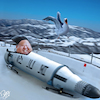 Cartoon: Bombsled (small) by Bart van Leeuwen tagged olympics,kimjongun,korea,pyeongchang,nuke