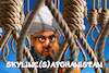 Cartoon: Skyline Afghanistan (small) by Bart van Leeuwen tagged skyline,taliban,afghanistan,gallops,sharia,islam,rope,hang,up,terrorism