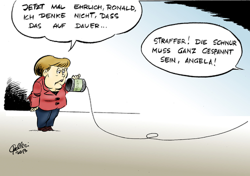 Cartoon: Abhörsicher (medium) by Paolo Calleri tagged usa,deutschland,geheimdienste,handy,telefon,telefonate,spionage,auspähen,nsa,edward,snowden,vertrauen,telekommunikation,abhörsicher,bundeskanzlerin,angela,merkel,kanzleramtschef,ronald,pofalla,karikatur,paolo,calleri,usa,deutschland,geheimdienste,handy,telefon,telefonate,spionage,auspähen,nsa,edward,snowden,vertrauen,telekommunikation,abhörsicher,bundeskanzlerin,angela,merkel,kanzleramtschef,ronald,pofalla,karikatur,paolo,calleri