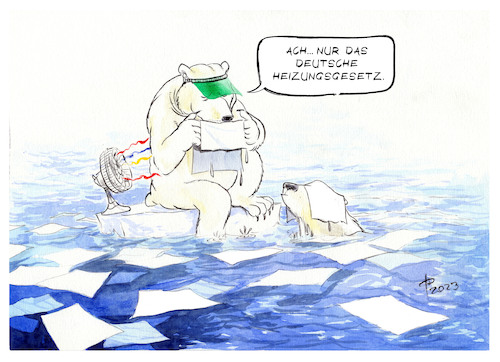 Cartoon: Aufgeweichtes (medium) by Paolo Calleri tagged deutschland,klimawandel,heizung,energie,gas,oel,waermepumpen,bundesregierung,ampel,koalition,politik,wirtschaft,parteien,spd,fdp,gruene,gesetz,karikatur,cartoon,paolo,calleri,deutschland,klimawandel,heizung,energie,gas,oel,waermepumpen,bundesregierung,ampel,koalition,politik,wirtschaft,parteien,spd,fdp,gruene,gesetz,karikatur,cartoon,paolo,calleri