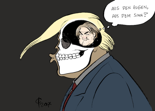 Cartoon: Bannon (medium) by Paolo Calleri tagged usa,wahlen,wahlkampf,steve,bannon,breitbart,fake,news,rechtspopulismus,rechte,chafstratege,donald,trump,praesident,sicherheitsrat,entlassung,degradierung,karikatur,cartoon,paolo,calleri,usa,wahlen,wahlkampf,steve,bannon,breitbart,fake,news,rechtspopulismus,rechte,chafstratege,donald,trump,praesident,sicherheitsrat,entlassung,degradierung,karikatur,cartoon,paolo,calleri