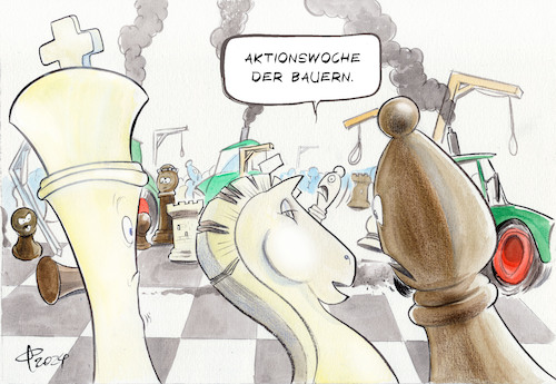 Cartoon: Bauernproteste (medium) by Paolo Calleri tagged deutschland,landwirtschaft,landwirte,bauernverband,lobby,bauern,aktionswoche,demonstrationen,protest,bummelfahrt,traktoren,gewalt,agrardiesel,kfz,steuer,subventionen,wirtschaft,klima,politik,ampel,bundesregierung,karikatur,cartoon,paolo,calleri,deutschland,landwirtschaft,landwirte,bauernverband,lobby,bauern,aktionswoche,demonstrationen,protest,bummelfahrt,traktoren,gewalt,agrardiesel,kfz,steuer,subventionen,wirtschaft,klima,politik,ampel,bundesregierung,karikatur,cartoon,paolo,calleri