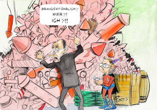 Cartoon: Brandmeister (medium) by Paolo Calleri tagged deutschland,parteien,cdu,parteivorsitzender,merz,spd,esken,hetze,afd,sprache,migration,buergergeldbezieher,sozialtourismus,abwertung,karikatur,cartoon,paolo,calleri,deutschland,parteien,cdu,parteivorsitzender,merz,spd,esken,hetze,afd,sprache,migration,buergergeldbezieher,sozialtourismus,abwertung,karikatur,cartoon,paolo,calleri