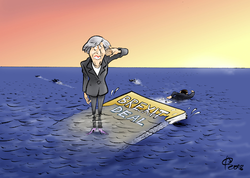 Cartoon: Brexit-Deal (medium) by Paolo Calleri tagged uk,gb,grossbritannien,theresa,may,parlament,unterhaus,brexit,deal,eu,austritt,exit,konservative,misstrauen,abkommen,misstrauensvotum,karikatur,cartoon,paolo,calleri,uk,gb,grossbritannien,theresa,may,parlament,unterhaus,brexit,deal,eu,austritt,exit,konservative,misstrauen,abkommen,misstrauensvotum,karikatur,cartoon,paolo,calleri