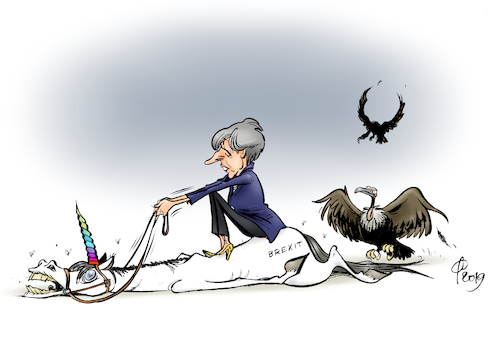 Cartoon: Das letzte Einhorn (medium) by Paolo Calleri tagged eu,gb,uk,grossbritannien,brexit,abkommen,ausstieg,exit,gemeinschaft,wirtschaft,grenzen,nordirland,irland,deal,premierministerin,theresa,may,unterhaus,parlament,karikatur,cartoon,paolo,calleri,eu,gb,uk,grossbritannien,brexit,abkommen,ausstieg,exit,gemeinschaft,wirtschaft,grenzen,nordirland,irland,deal,premierministerin,theresa,may,unterhaus,parlament,karikatur,cartoon,paolo,calleri