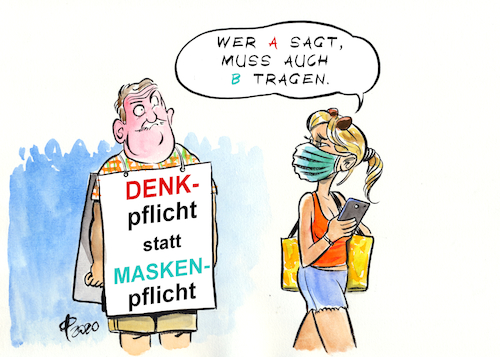 Denkpflicht By Paolo Calleri | Politics Cartoon | TOONPOOL