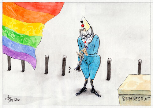 Der Zirkus ist in der Stadt