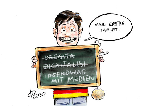 Cartoon: Digitales Lernen (medium) by Paolo Calleri tagged welt,deutschland,bildung,schulen,digitalisierung,digital,computer,medien,corona,homeschooling,schlusslicht,medienbildung,medienkompetenz,unterricht,lernen,lehren,covid,karikatur,cartoon,paolo,calleri,welt,deutschland,bildung,schulen,digitalisierung,digital,computer,medien,corona,homeschooling,schlusslicht,medienbildung,medienkompetenz,unterricht,lernen,lehren,covid,karikatur,cartoon,paolo,calleri