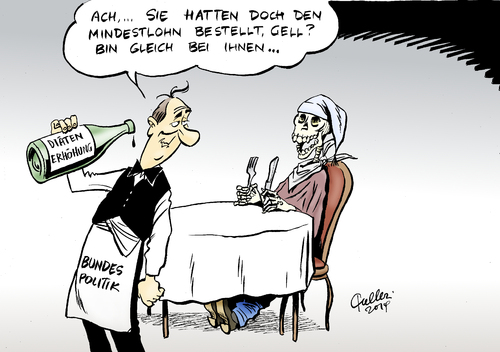 Cartoon: Dinner for one (medium) by Paolo Calleri tagged deutschland,berlin,bundestag,diäten,diätenerhöhung,abgeordnete,große,koalition,groko,cdu,spd,csu,lohnentwicklung,koppelung,mindestlohn,gehalt,bundesrichter,altersversorgung,karikatur,cartoon,paolo,calleri,deutschland,berlin,bundestag,diäten,diätenerhöhung,abgeordnete,große,koalition,groko,cdu,spd,csu,lohnentwicklung,koppelung,mindestlohn,gehalt,bundesrichter,altersversorgung,karikatur,cartoon,paolo,calleri