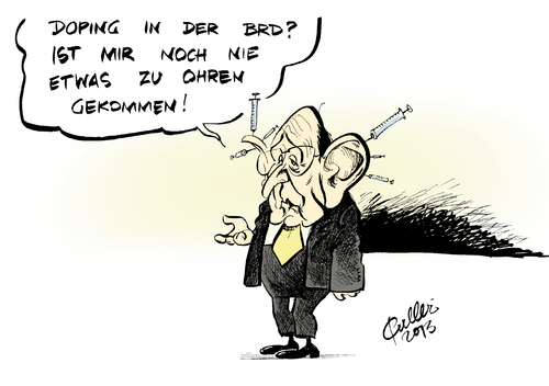 Cartoon: Dopingförderung (medium) by Paolo Calleri tagged brd,westdeutschland,ddr,sport,politik,doping,förderung,studie,humboldt,universität,siebziger,jahre,kalter,krieg,anabolika,testosteron,östrogen,hans,dietrich,genscher,ehemaliger,bundesinnenminister,karikatur,paolo,calleri,brd,westdeutschland,ddr,sport,politik,doping,förderung,studie,humboldt,universität,siebziger,jahre,kalter,krieg,anabolika,testosteron,östrogen,hans,dietrich,genscher,ehemaliger,bundesinnenminister,karikatur,paolo,calleri