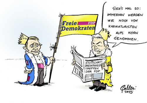 Cartoon: Dreikönigstreffen (medium) by Paolo Calleri tagged deutschland,stuttgart,fdp,dreikoengstreffen,parteien,wahlen,absturz,image,besserverdiener,satire,christian,lindner,wolfgang,kubicki,konkurrenz,afd,bedeutungslosigkeit,liberale,parteilogo,magenta,zukunft,karikatur,cartoon,paolo,calleri,deutschland,stuttgart,fdp,dreikoengstreffen,parteien,wahlen,absturz,image,besserverdiener,satire,christian,lindner,wolfgang,kubicki,konkurrenz,afd,bedeutungslosigkeit,liberale,parteilogo,magenta,zukunft,karikatur,cartoon,paolo,calleri