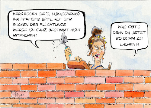 Cartoon: Druckmittel (medium) by Paolo Calleri tagged eu,belarus,lukaschenko,polen,fluechtlinge,sanktionen,racheaktion,minsk,fluege,not,kaelte,winter,politik,werte,demokratie,pushbacks,wirtschaft,gesellschaft,finanzen,grenzen,karikatur,cartoon,paolo,calleri,eu,belarus,lukaschenko,polen,fluechtlinge,sanktionen,racheaktion,minsk,fluege,not,kaelte,winter,politik,werte,demokratie,pushbacks,wirtschaft,gesellschaft,finanzen,grenzen,karikatur,cartoon,paolo,calleri