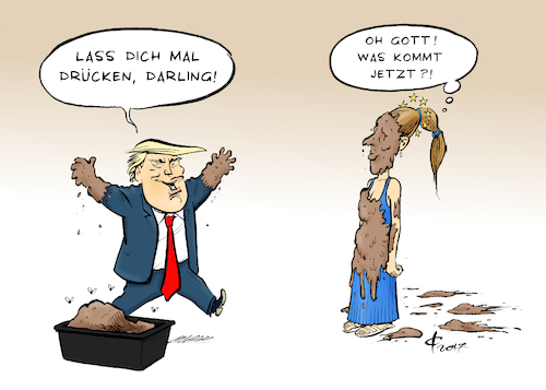 Cartoon: Ein Herz und eine Seele (medium) by Paolo Calleri tagged usa,eu,grosbritannien,brexit,donald,trump,kritik,zerfall,union,europa,lob,bruessel,karikatur,cartoon,paolo,calleri,usa,eu,grosbritannien,brexit,donald,trump,kritik,zerfall,union,europa,lob,bruessel,karikatur,cartoon,paolo,calleri