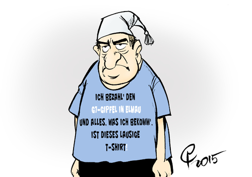 Cartoon: Ergebnisse (medium) by Paolo Calleri tagged deutschland,g7,gipfel,schloss,elmau,bayern,usa,japan,italien,frankreich,kanada,grosbritannien,steuerzahler,bund,kosten,ergebnisse,kapitalimus,kritik,steuern,karikatur,cartoon,paolo,calleri,deutschland,g7,gipfel,schloss,elmau,bayern,usa,japan,italien,frankreich,kanada,grosbritannien,steuerzahler,bund,kosten,ergebnisse,kapitalimus,kritik,steuern,karikatur,cartoon,paolo,calleri